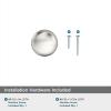 Amerock | Cabinet Knob | Oil Rubbed Bronze | 1-1/4 inch (32 mm) Diameter | Edona | 10 Pack | Drawer Knob | Cabinet Hardware(Satin Nickel)