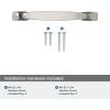 Amerock | Cabinet Pull | Black Bronze | 5-1/16 inch (128 mm) Center to Center | Highland Ridge | 1 Pack | Drawer Pull | Drawer Handle | Cabinet Hardware(Polished Nickel)