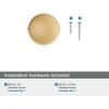 Amerock Ballard 1 inch (25mm) Diameter Matte Black Cabinet Knob, BP37640MB(Champagne Bronze)