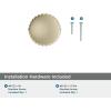 Amerock Ballard 1 inch (25mm) Diameter Matte Black Cabinet Knob, BP37640MB(Golden Champagne)