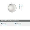 Amerock Ballard 1 inch (25mm) Diameter Matte Black Cabinet Knob, BP37640MB(Polished Nickel)