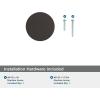 Amerock Balon 1 inch (25mm) Diameter Champagne Bronze Cabinet Knob, BP37480CZ(Oil Rubbed Bronze)
