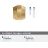 Amerock Bellamy 1-1/2 inch (38mm) Length Champagne Bronze Cabinet Knob, BP36687CZ(Champagne Bronze)