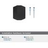 Amerock Bellamy 1-1/2 inch (38mm) Length Champagne Bronze Cabinet Knob, BP36687CZ(Matte Black)