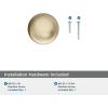 Amerock Coble 1-1/8 inch (29mm) Diameter Oil-Rubbed Bronze Cabinet Knob, BP37660ORB(Golden Champagne)