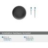 Amerock Coble 1-1/8 inch (29mm) Diameter Oil-Rubbed Bronze Cabinet Knob, BP37660ORB(Matte Black)