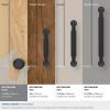 Amerock Coble 1-1/8 inch (29mm) Diameter Oil-Rubbed Bronze Cabinet Knob, BP37660ORB(Matte Black)