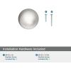 Amerock Coble 1-1/8 inch (29mm) Diameter Oil-Rubbed Bronze Cabinet Knob, BP37660ORB(Satin Nickel)