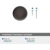 Amerock Collet 1-1/8 inch (29mm) Diameter Satin Nickel Cabinet Knob, BP37680G10(Oil Rubbed Bronze)