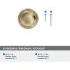 Amerock Enlivity 1-1/4 inch (32mm) Diameter Golden Champagne Cabinet Knob, BP37720BBZ(Golden Champagne)