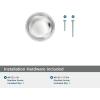 Amerock Enlivity 1-1/4 inch (32mm) Diameter Golden Champagne Cabinet Knob, BP37720BBZ(Polished Chrome)