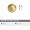 Amerock Faircrest 2 inch (51mm) Length Satin Nickel Cabinet Knob, BP37461G10(Champagne Bronze)