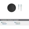 Amerock Faircrest 2 inch (51mm) Length Satin Nickel Cabinet Knob, BP37461G10(Matte Black)