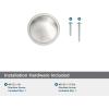 Amerock Faircrest 2 inch (51mm) Length Satin Nickel Cabinet Knob, BP37461G10(Polished Nickel)