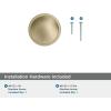 Amerock Faraday 2 inch (51mm) Length Matte Black Cabinet Knob, BP37741MB(Golden Champagne)