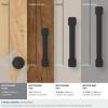 Amerock Faraday 2 inch (51mm) Length Matte Black Cabinet Knob, BP37741MB(Matte Black)