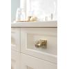 Amerock Ladera 6-5/16 inch (160mm) Center-to-Center Rectangle Matte Black Cabinet Pull Backplate, BP37764MB(Golden Champagne)