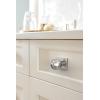 Amerock Ladera 6-5/16 inch (160mm) Center-to-Center Rectangle Matte Black Cabinet Pull Backplate, BP37764MB(Polished Chrome)