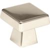 Amerock | Cabinet Knob | Black Bronze | 1-5/8 inch (41 mm) Diameter | Blackrock | 1 Pack | Drawer Knob | Cabinet Hardware(Polished Nickel)