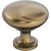 Amerock | Cabinet Knob | Oil Rubbed Bronze | 1-1/4 inch (32 mm) Diameter | Edona | 10 Pack | Drawer Knob | Cabinet Hardware(Burnished Brass)