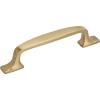 Amerock | Cabinet Pull | Black Bronze | 5-1/16 inch (128 mm) Center to Center | Highland Ridge | 1 Pack | Drawer Pull | Drawer Handle | Cabinet Hardware(Champagne Bronze)