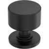 Amerock Balon 1 inch (25mm) Diameter Champagne Bronze Cabinet Knob, BP37480CZ(Matte Black)