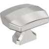 Amerock Bellamy 1-1/2 inch (38mm) Length Champagne Bronze Cabinet Knob, BP36687CZ(Polished Nickel)