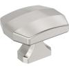 Amerock Bellamy 1-1/2 inch (38mm) Length Champagne Bronze Cabinet Knob, BP36687CZ(Satin Nickel)
