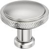 Amerock Faraday 2 inch (51mm) Length Matte Black Cabinet Knob, BP37741MB(Polished Nickel)