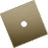 Amerock Ladera 6-5/16 inch (160mm) Center-to-Center Rectangle Matte Black Cabinet Pull Backplate, BP37764MB(Golden Champagne)