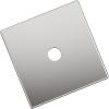 Amerock Ladera 6-5/16 inch (160mm) Center-to-Center Rectangle Matte Black Cabinet Pull Backplate, BP37764MB(Polished Chrome)