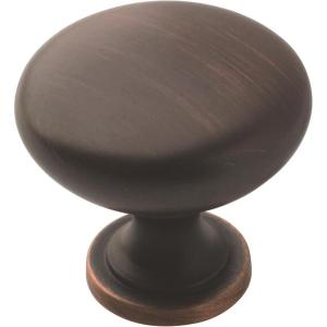 Amerock | Cabinet Knob | Oil Rubbed Bronze | 1-1/4 inch (32 mm) Diameter | Edona | 10 Pack | Drawer Knob | Cabinet Hardware(Oil Rubbed Bronze)