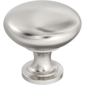 Amerock | Cabinet Knob | Oil Rubbed Bronze | 1-1/4 inch (32 mm) Diameter | Edona | 10 Pack | Drawer Knob | Cabinet Hardware(Satin Nickel)