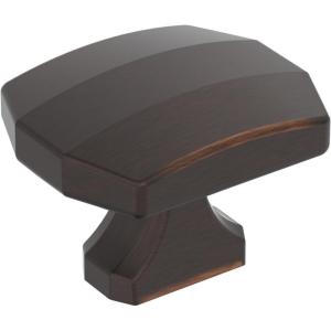 Amerock Bellamy 1-1/2 inch (38mm) Length Champagne Bronze Cabinet Knob, BP36687CZ(Oil Rubbed Bronze)