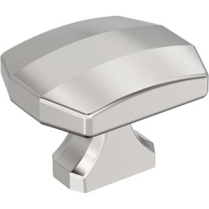 Amerock Bellamy 1-1/2 inch (38mm) Length Champagne Bronze Cabinet Knob, BP36687CZ(Polished Nickel)