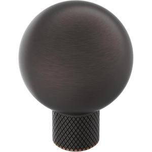 Amerock Collet 1-1/8 inch (29mm) Diameter Satin Nickel Cabinet Knob, BP37680G10(Oil Rubbed Bronze)