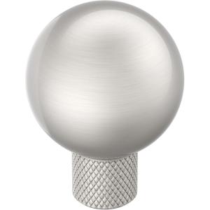 Amerock Collet 1-1/8 inch (29mm) Diameter Satin Nickel Cabinet Knob, BP37680G10(Satin Nickel)