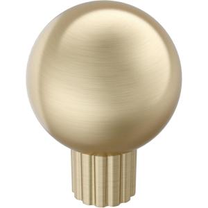 Amerock Cowrie 1-1/8 inch (29mm) Diameter Polished Chrome Cabinet Knob, BP3770026(Golden Champagne)