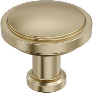 Amerock Faircrest 2 inch (51mm) Length Satin Nickel Cabinet Knob, BP37461G10(Golden Champagne)