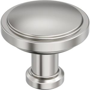 Amerock Faircrest 2 inch (51mm) Length Satin Nickel Cabinet Knob, BP37461G10(Polished Nickel)