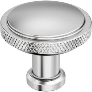 Amerock Faraday 2 inch (51mm) Length Matte Black Cabinet Knob, BP37741MB(Polished Chrome)