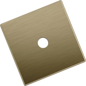 Amerock Ladera 6-5/16 inch (160mm) Center-to-Center Rectangle Matte Black Cabinet Pull Backplate, BP37764MB(Golden Champagne)
