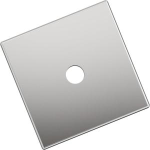 Amerock Ladera 6-5/16 inch (160mm) Center-to-Center Rectangle Matte Black Cabinet Pull Backplate, BP37764MB(Polished Chrome)