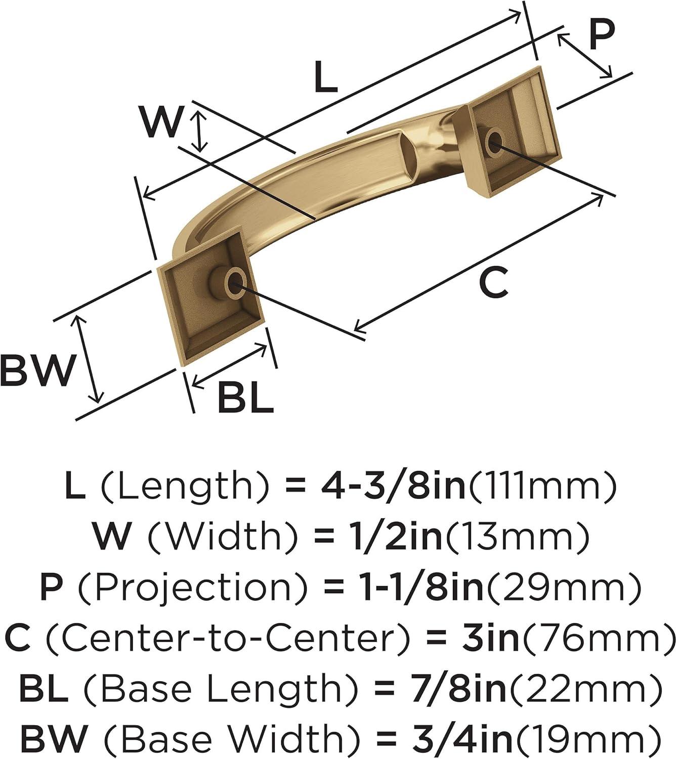 imageAmerock Appliance Pull Black Bronze 12 inch 305 mm Center to Center Candler 1 Pack Drawer Pull Drawer Handle Cabinet HardwareChampagne Bronze
