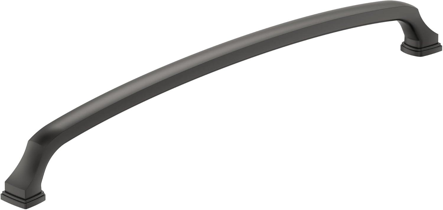imageAmerock Appliance Pull Black Bronze 12 inch 305 mm Center to Center Revitalize 1 Pack Drawer Pull Drawer Handle Cabinet HardwareBlack Bronze