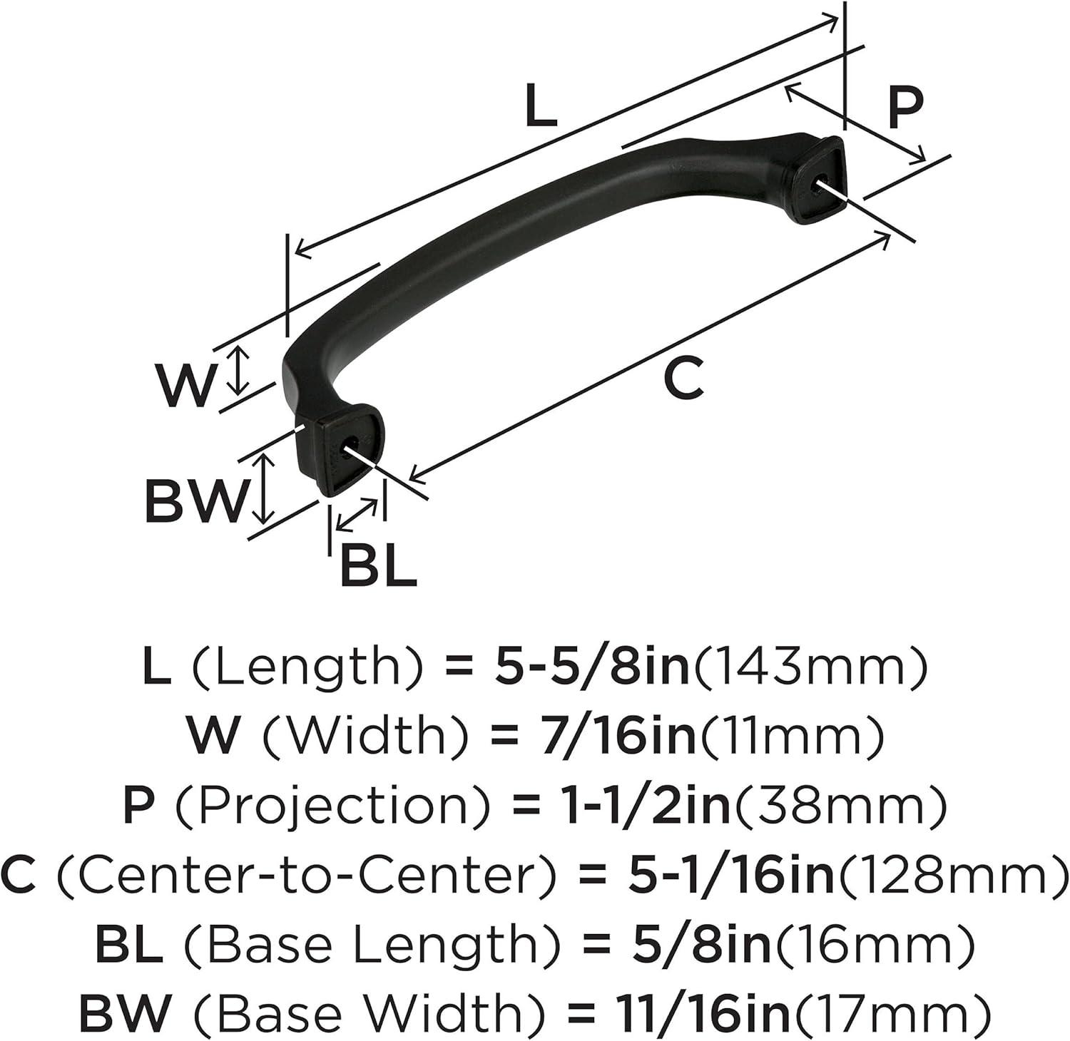 imageAmerock Appliance Pull Black Bronze 12 inch 305 mm Center to Center Revitalize 1 Pack Drawer Pull Drawer Handle Cabinet HardwareBlack Bronze