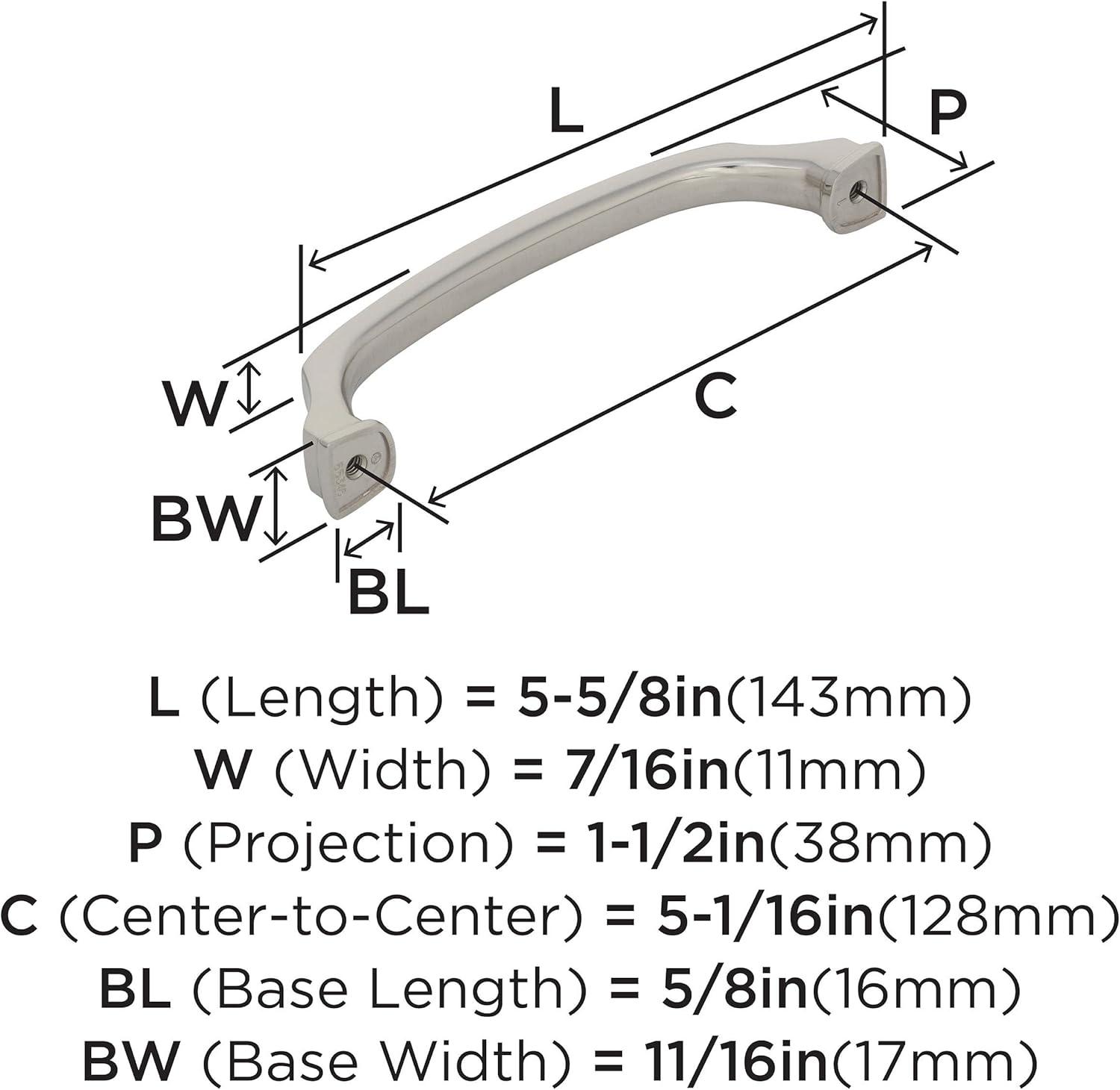 imageAmerock Appliance Pull Black Bronze 12 inch 305 mm Center to Center Revitalize 1 Pack Drawer Pull Drawer Handle Cabinet HardwarePolished Nickel
