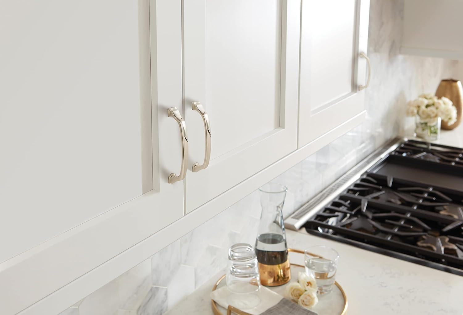 imageAmerock Appliance Pull Black Bronze 12 inch 305 mm Center to Center Revitalize 1 Pack Drawer Pull Drawer Handle Cabinet HardwarePolished Nickel