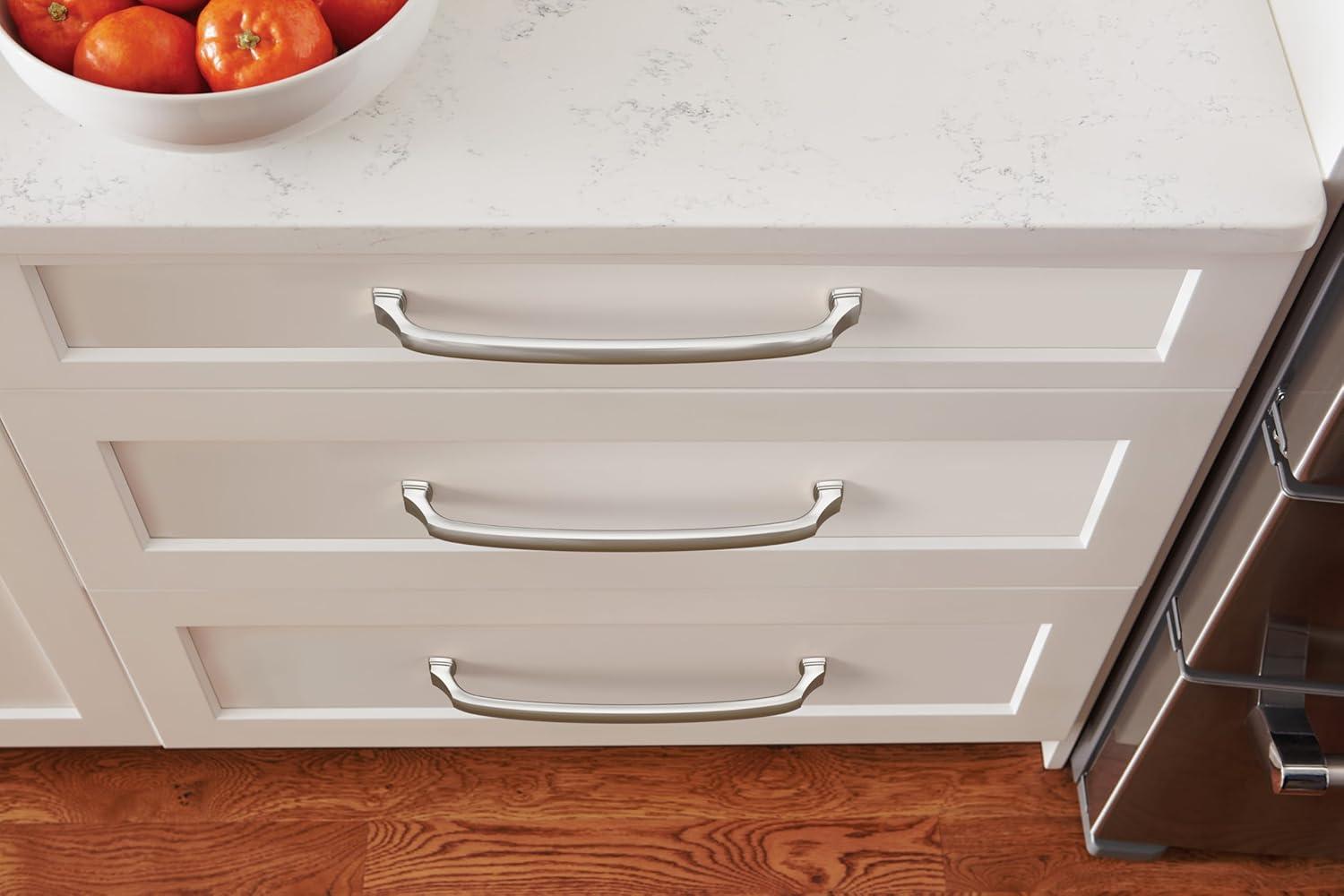 imageAmerock Appliance Pull Black Bronze 12 inch 305 mm Center to Center Revitalize 1 Pack Drawer Pull Drawer Handle Cabinet HardwarePolished Nickel