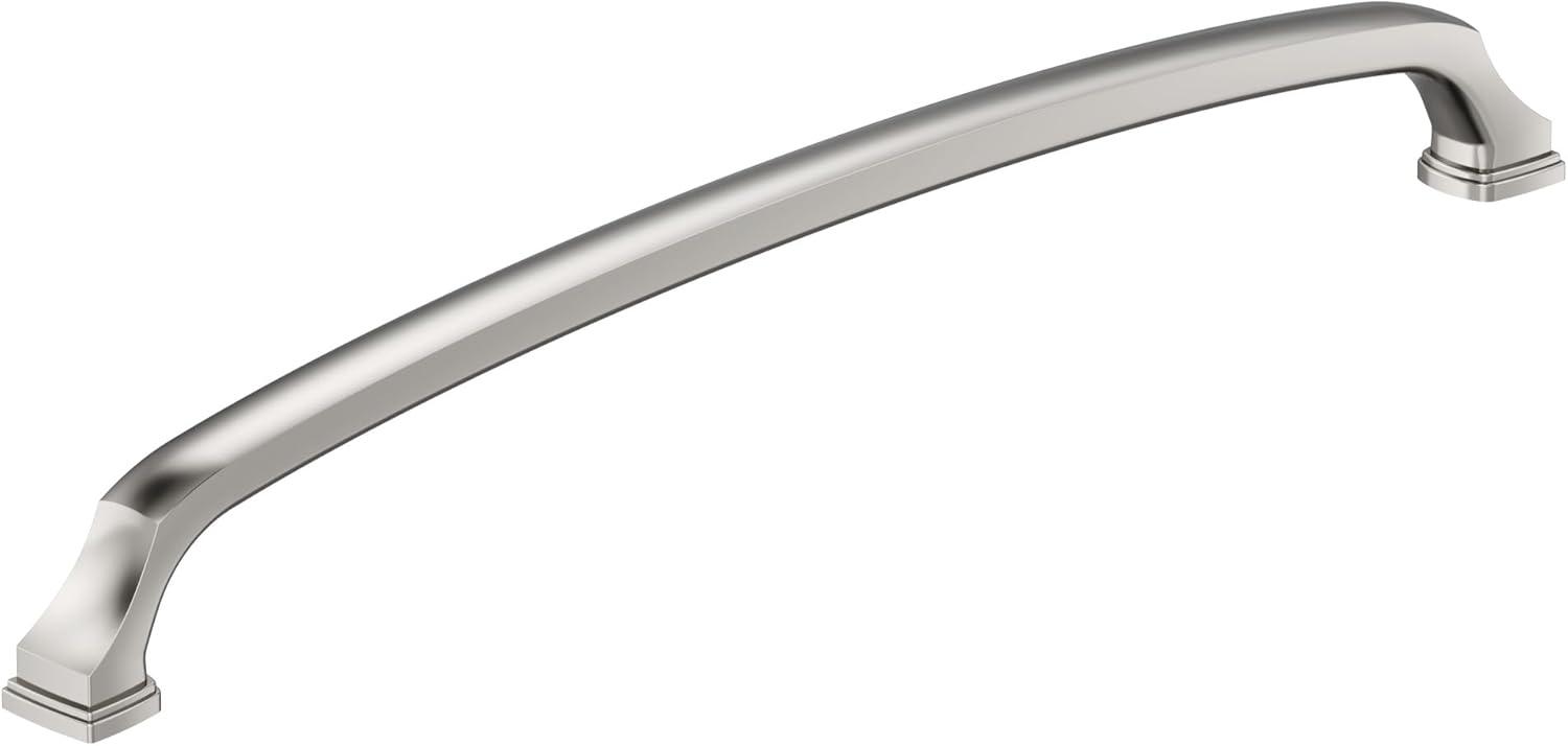 imageAmerock Appliance Pull Black Bronze 12 inch 305 mm Center to Center Revitalize 1 Pack Drawer Pull Drawer Handle Cabinet HardwarePolished Nickel